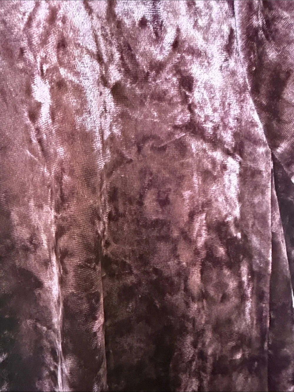 Pink Purple Crushed Velvet Duster Cardigan Jacket XL Romantic Long Line Artsy